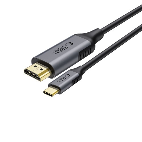 Przejdź do produktu Kabel USB-C do HDMI 2.0 Tech-Protect UltraBoost 4K 60 Hz, 1,8 m, czarno-szary