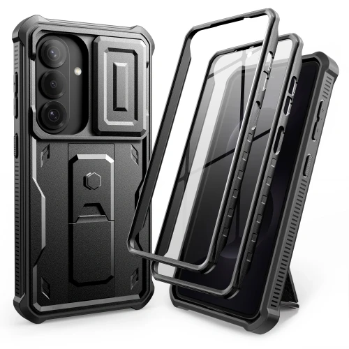 Przejdź do produktu Etui pancerne do Samsung Galaxy S26 Tech-Protect Kevlar Cam+ 2-set, czarne