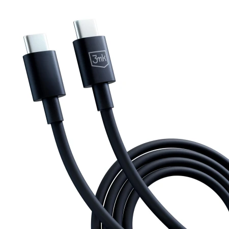 Kabel USB-C do USB-C 3mk Hyper Cable 100 W, 1,2 m, czarny