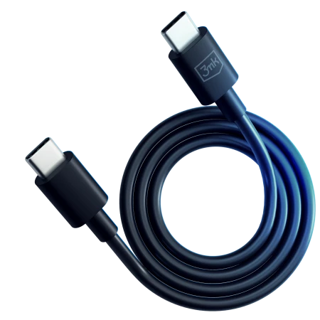 Kabel 3mk Hyper Cable USB-C 1,2 m w codziennym uzyciu przy biurku
