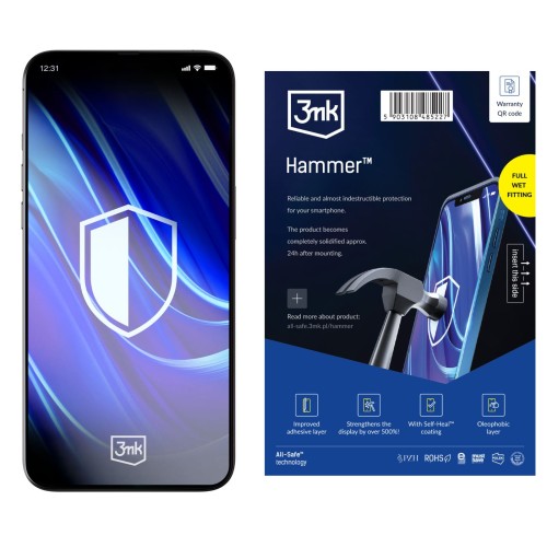 Przejdź do produktu Pancerna folia ochronna do iPhone 16 Pro Max 3mk Hammer