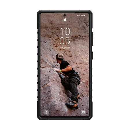 Przód etui UAG Pathfinder na Galaxy S24 Ultra — podwyższona ramka wokół ekranu