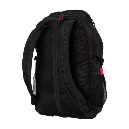 Tył plecaka Silver Monkey X Gaming Backpack — wyściełane, wentylowane plecy i wzmacniane szelki