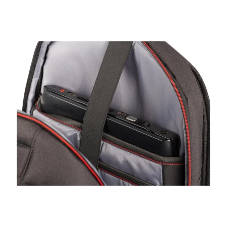 Laptop w komorze plecaka Genesis Pallad 550 z paskiem zabezpieczającym
