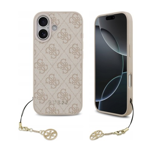 Przejdź do produktu Etui MagSafe do iPhone 17 Guess 4G Charms Collection, różowe
