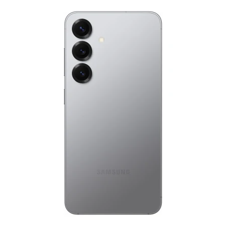 Samsung Galaxy S25 srebrny — tył z potrójnym aparatem