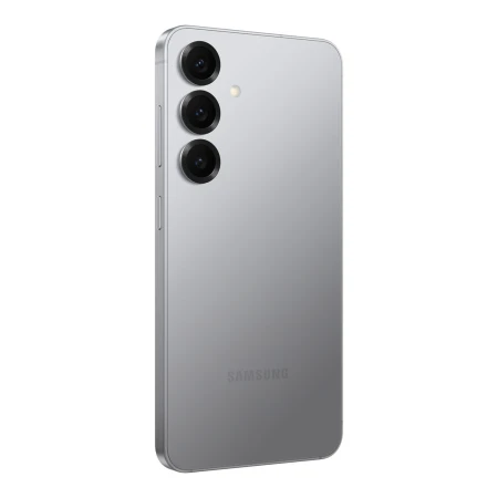 Samsung Galaxy S25 srebrny — tył pod kątem, kolor Silver Shadow