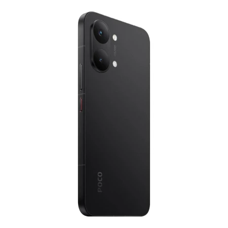 POCO X8 Pro Max czarny — tył pod kątem z drugiej strony, przyciski boczne