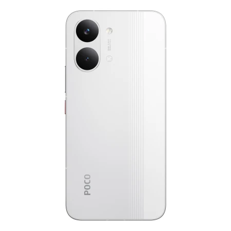 POCO X8 Pro Max biały — tył na wprost z logo POCO