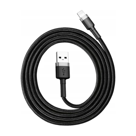 Kabel USB-A do Lightning Baseus Cafule 1 m zwinięty — wtyk USB-A i Lightning