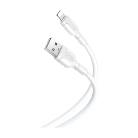 Biały kabel USB-A do Lightning XO NB212 — wtyk USB-A i Lightning