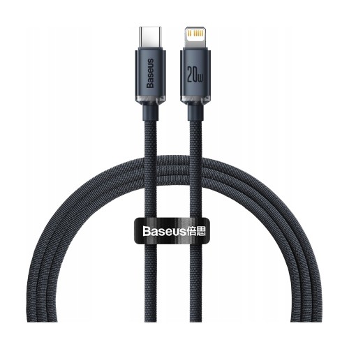 Przejdź do produktu Kabel USB-C do Lightning Baseus Crystal Shine 20 W, 1,2 m, czarny