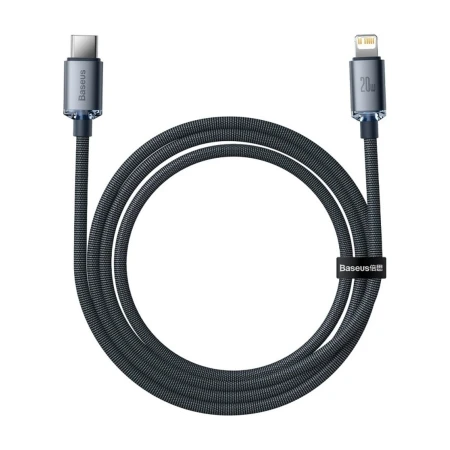 Kabel Baseus Crystal Shine 1,2 m rozłożony w pętlę