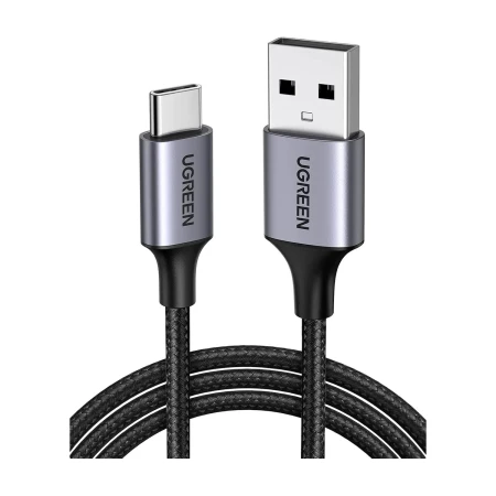 Kabel USB-A do USB-C Ugreen US288 0,5 m — oba wtyki w aluminiowej obudowie