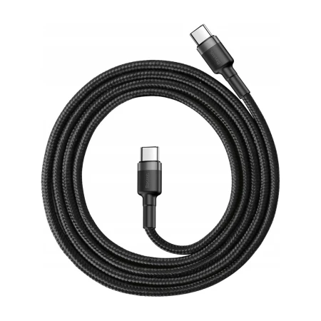 Kabel Baseus Cafule USB-C 1 m zwinięty