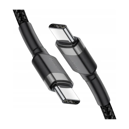 Dwa wtyki USB-C w aluminiowych osłonach Baseus Cafule