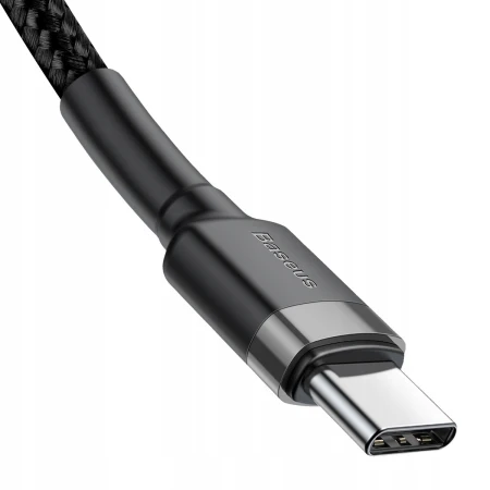 Wtyk USB-C i oplot nylonowy kabla Baseus Cafule