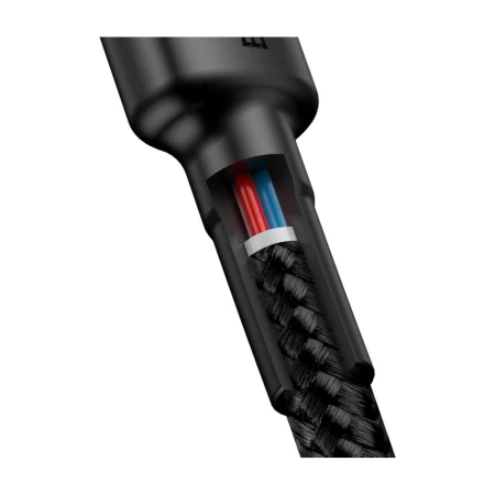 Przekrój przewodu Baseus Cafule USB-C pod oplotem
