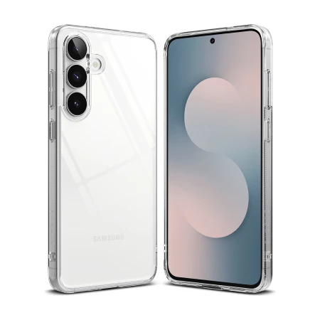 Etui przezroczyste Ringke Fusion do Galaxy S25 FE — tył i przód