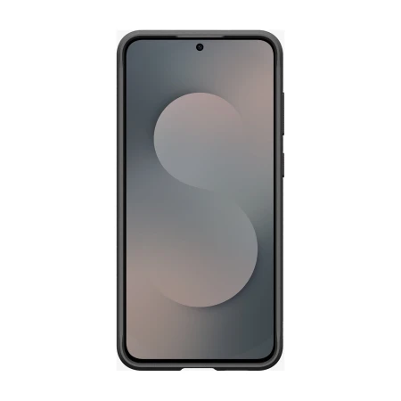 Etui Spigen Rugged Armor do Galaxy S25 FE, czarny mat — przód telefonu w etui