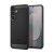 Spigen Rugged Armor czarny mat — tył i przód pod kątem