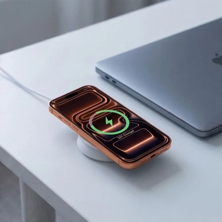 Ładowarka 2w1 MagSafe 25 W do iPhone i AirPods Tech-Protect A55, biała