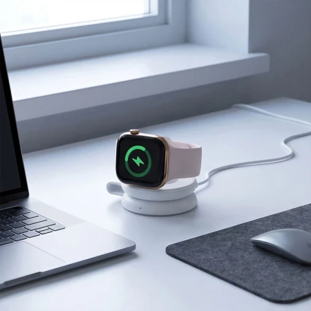 Ładowarka 2w1 MagSafe 25 W do iPhone i AirPods Tech-Protect A55, biała