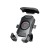 Uchwyt motocyklowy na telefon eXtremestyle R15-metal, czarny — od przodu, czerwony przycisk zacisku