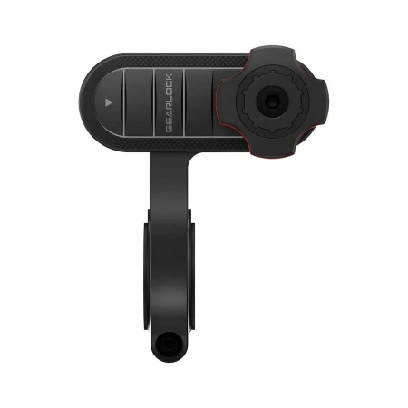 Spigen Gearlock MF100 od przodu — ramię wysunięte przed kierownicę i głowica Gearlock