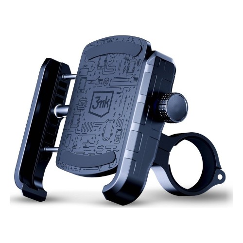 Przejdź do produktu Uchwyt rowerowy na telefon 3mk Steel Bike Holder ze stali nierdzewnej, czarny