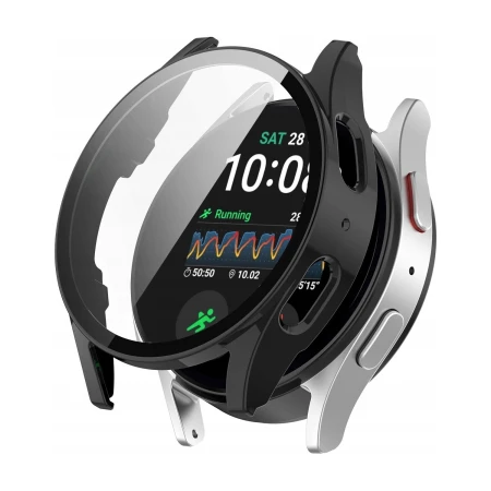 Etui Tech-Protect Defense360 czarne do Samsung Galaxy Watch 4 / 5 / FE 40 mm – etui przed zegarkiem, widok 3/4
