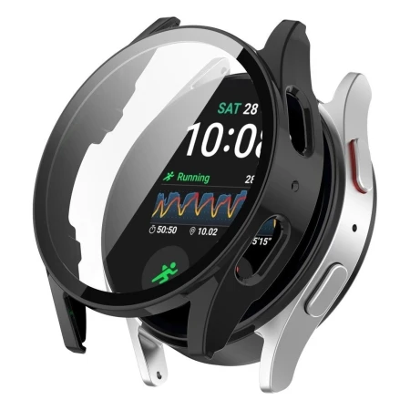 Tech-Protect Defense360 czarne na Samsung Galaxy Watch 7 44 mm – etui przed zegarkiem, widok 3/4