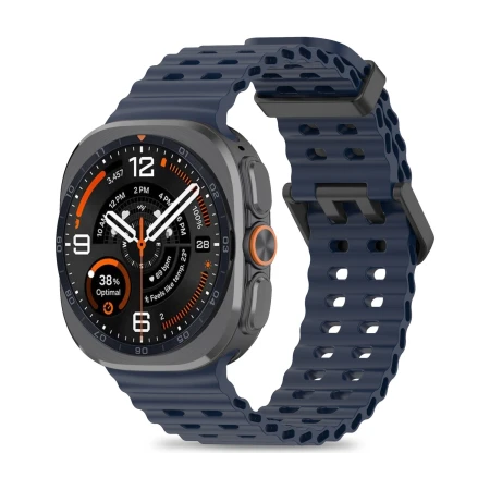 Pasek Tech-Protect Iconband Pro granatowy na Galaxy Watch Ultra 47 mm – widok z przodu