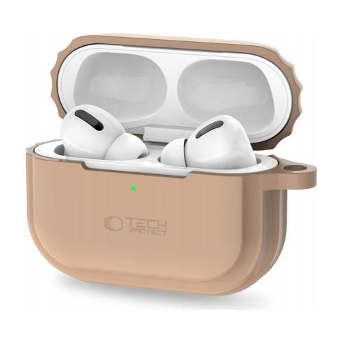 Przejdź do produktu Etui do Apple AirPods Pro 1 / 2 Tech-Protect Silicone Rope ze smyczą, caffe latte