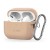 Etui Tech-Protect Silicone Hook caffe latte na AirPods Pro – otwarte, z karabińczykiem