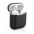 Etui Tech-Protect Icon czarne na AirPods – otwarte, ze słuchawkami