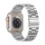 Tył Apple Watch Ultra i srebrna bransoleta Stainless ze składanym zapięciem
