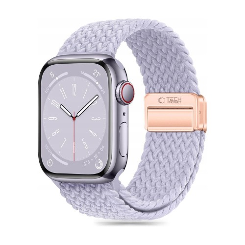 Przejdź do produktu Pasek do Apple Watch 40/41/42 mm Tech-Protect NylonMag, fioletowy