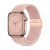 Pasek Tech-Protect NylonMag różowy (Dusty Rose) na Apple Watch – widok 3/4, metalowe zapięcie magnetyczne
