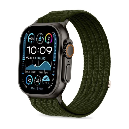 Przejdź do produktu Pasek do Apple Watch 44/45/46/49 mm Tech-Protect Nylon Sport, zielony