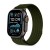 Pasek Tech-Protect Nylon Sport zielony (Military Green) na Apple Watch Ultra – widok 3/4, końcówka z metalową klamrą
