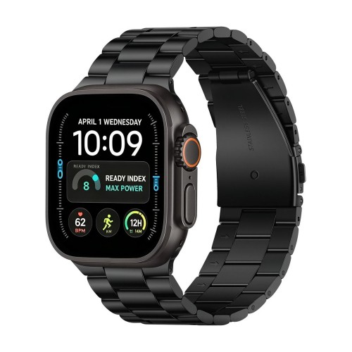 Przejdź do produktu Bransoleta do Apple Watch 44/45/46/49 mm Tech-Protect Stainless, czarna