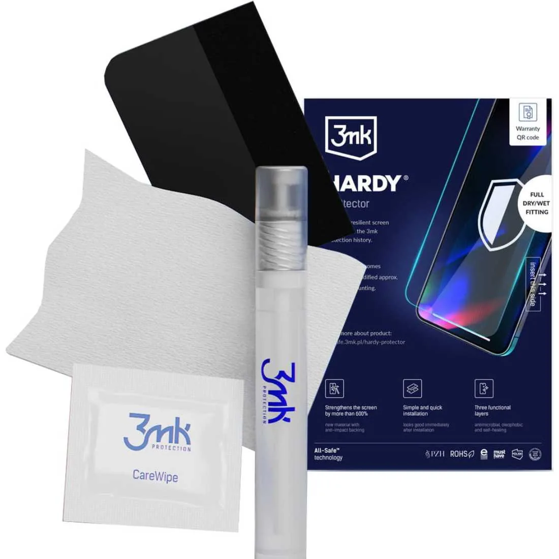 Pełna zawartość zestawu folii 3mk HARDY PROtector