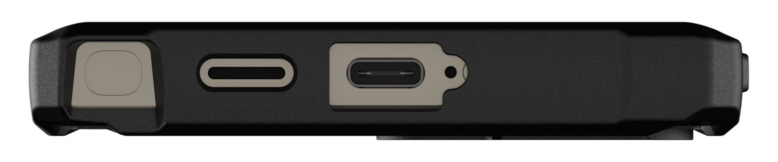 Dolna krawędź etui UAG Pathfinder — odsłonięte złącze USB-C i głośnik