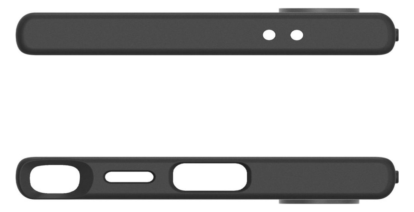 Górna i dolna krawędź etui Spigen Liquid Air — odsłonięte złącze USB-C, głośnik i mikrofony