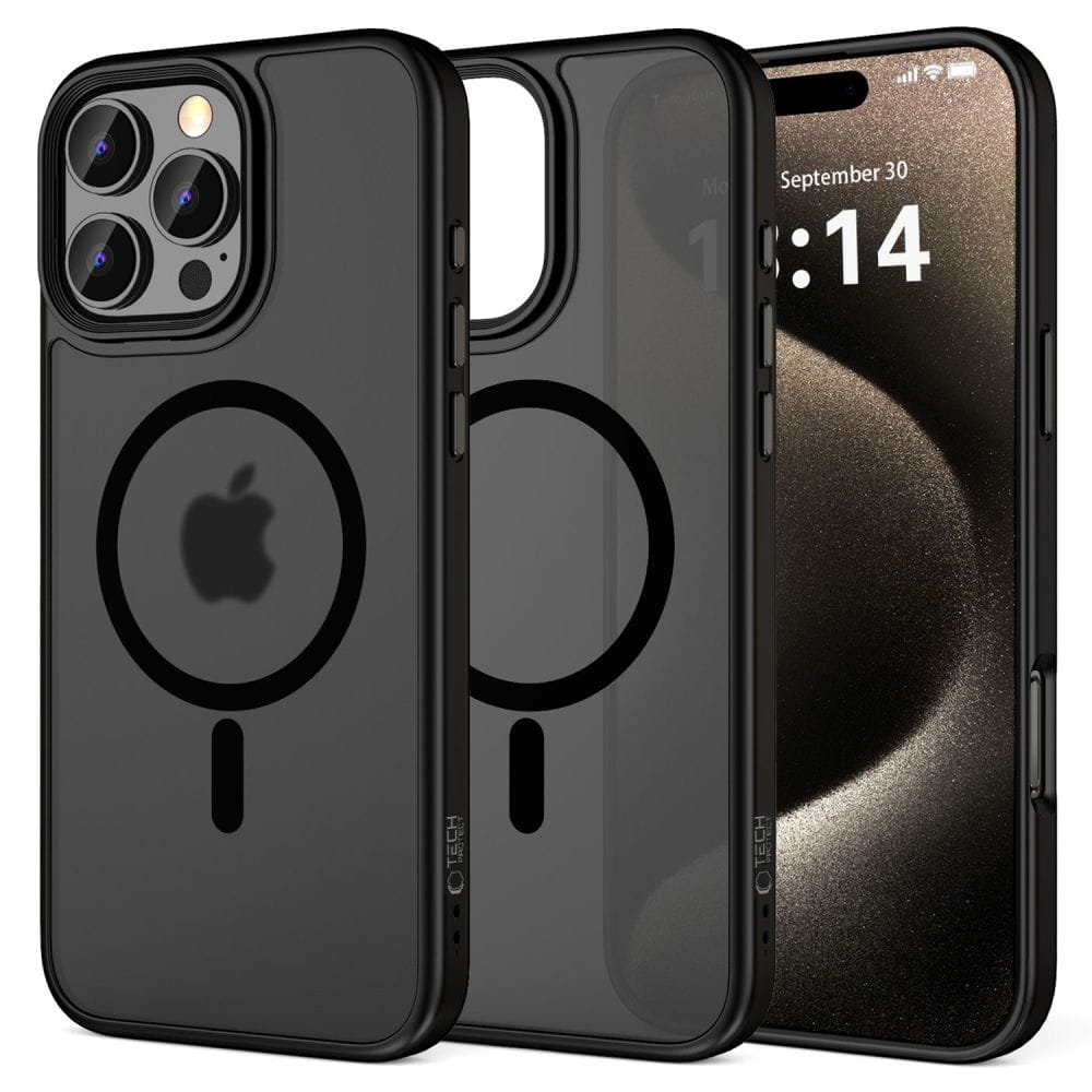 Etui MagSafe do iPhone 16 Pro Max Tech-Protect MagMat, matowe czarne