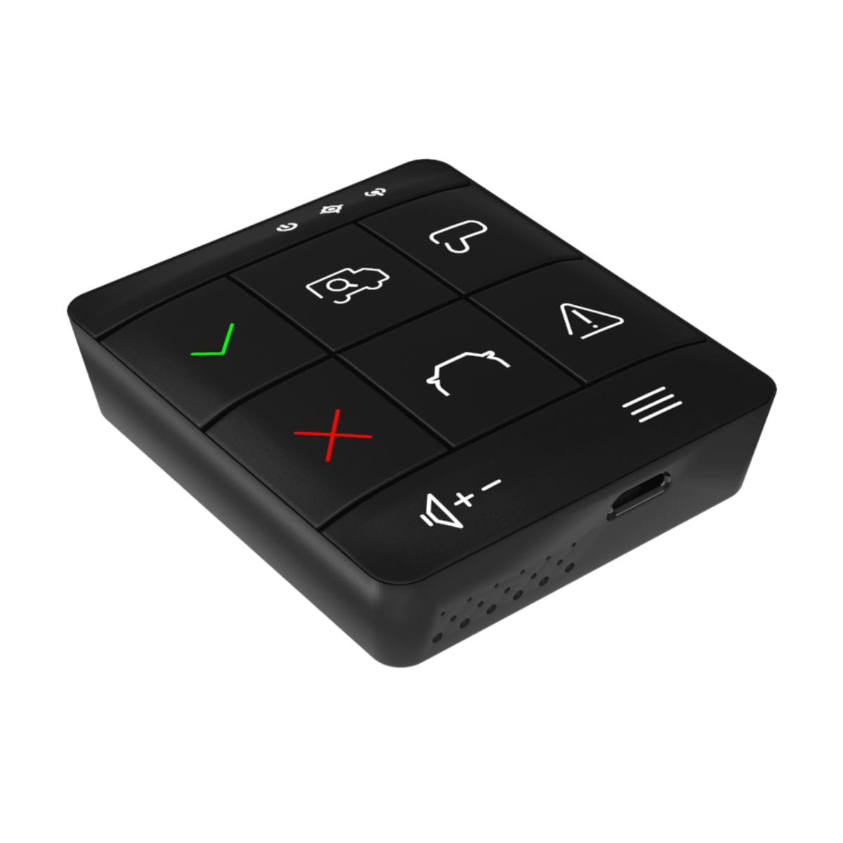 dolna krawędź yanosik xs z portem usb typu c, widoczne otwory w obudowie i kształt spodniej części urządzenia