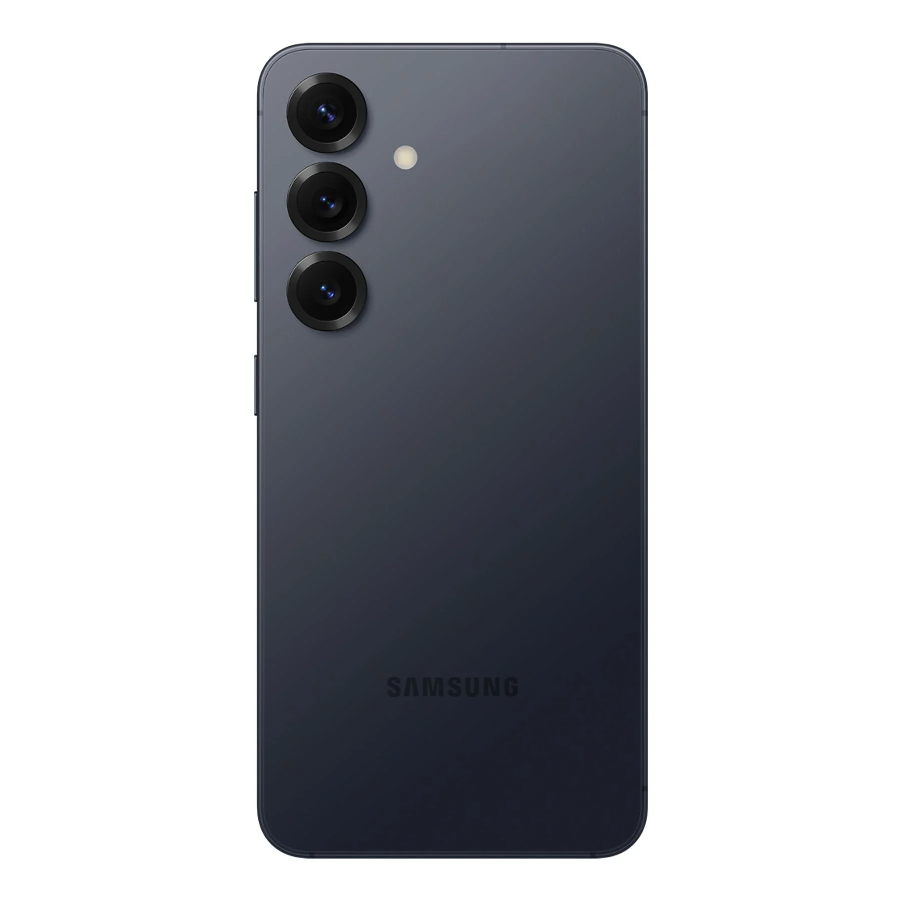 samsung galaxy s25 5g czarny, widok tylnej obudowy z trzema obiektywami w pionie i lampą błyskową led