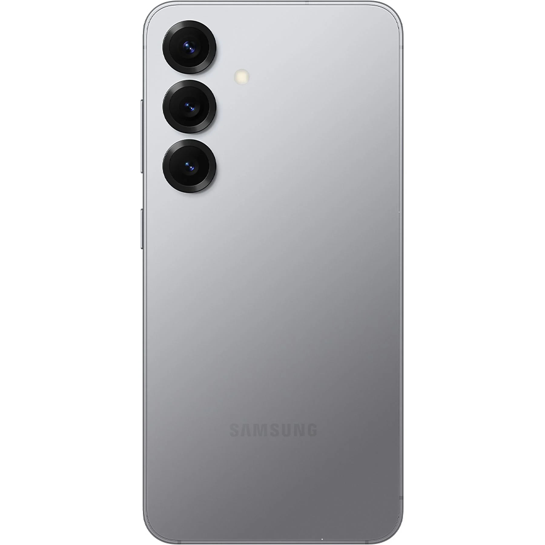 samsung galaxy s25 enterprise edition w kolorze srebrnym, widok tyłu z trzema obiektywami i lampą błyskową