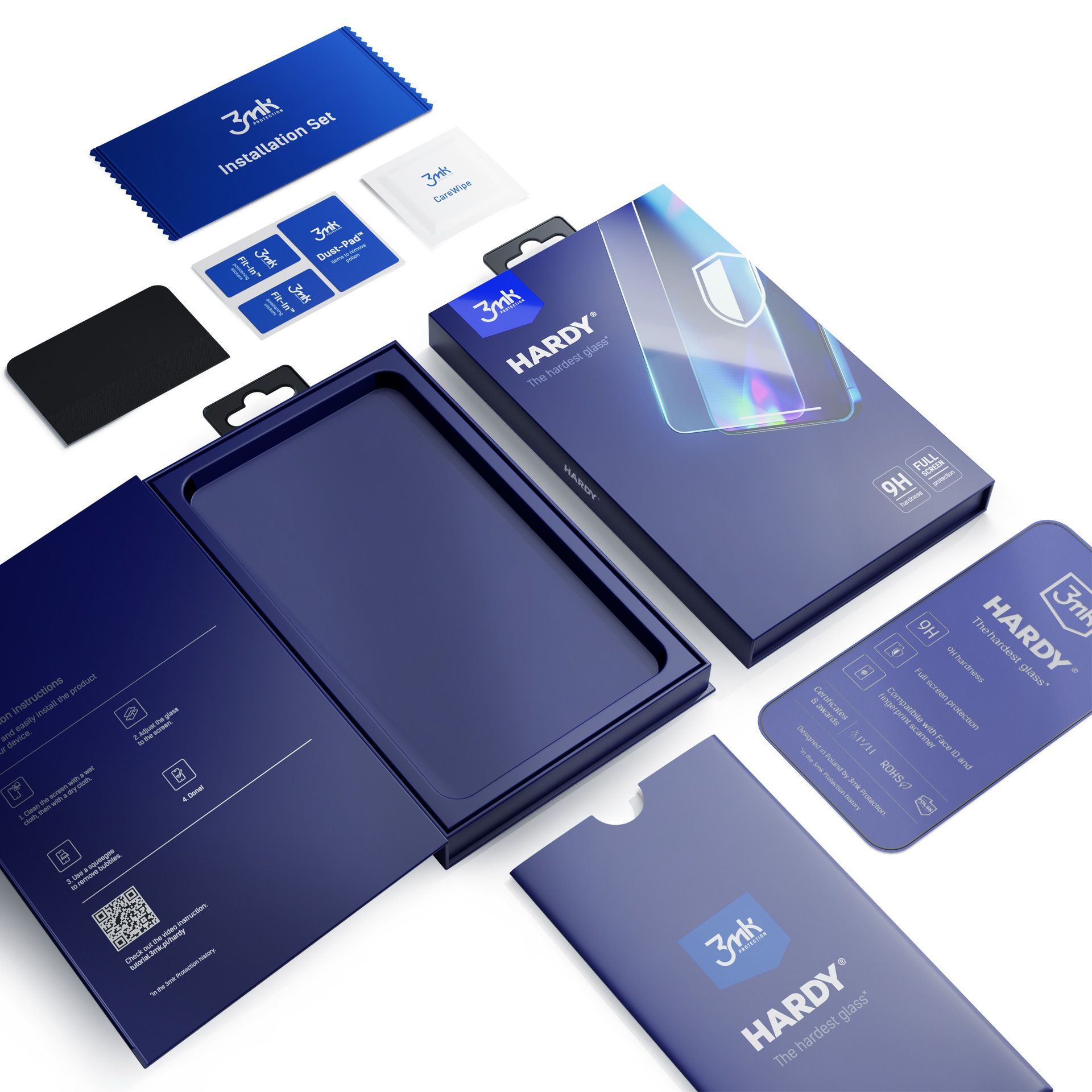 Zestaw 3mk HARDY z akcesoriami do montażu szkła na ekran Samsung Galaxy S23 Plus